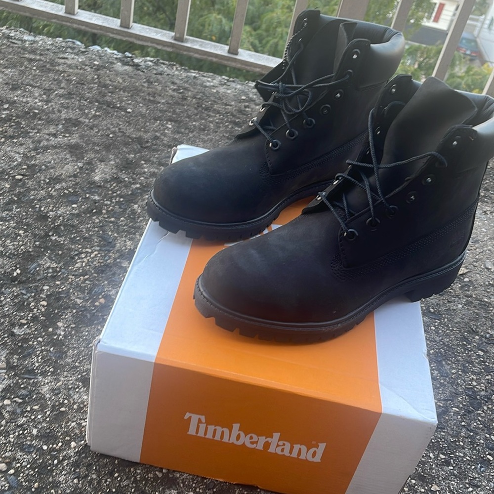 Timberland Premium 6’ Boot in Black Nubuck